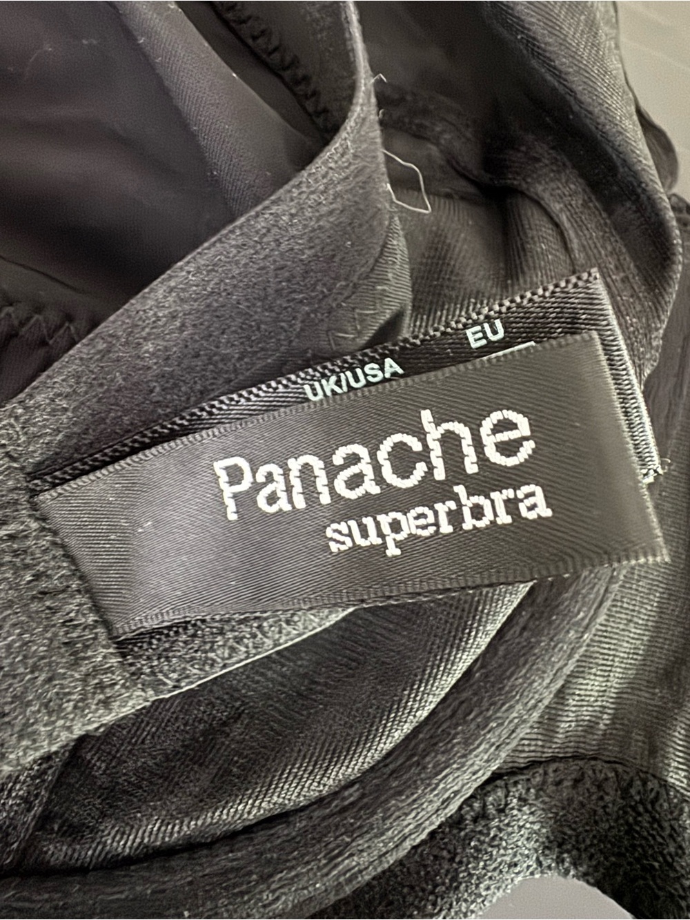 Panache Superbra Tango II Black Embroidered Underwire Bra 40DD - Picture 2 of 9